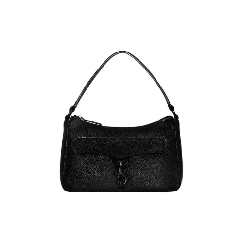 REBECCA MINKOFF Сумка из натуральной кожи маленькая женская черная