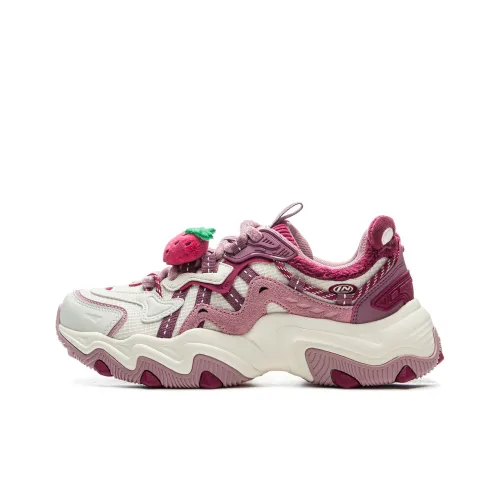 Lotso x LINING Cat's Claw Lite 2 противоскользящие устойчивые к истиранию низкий топ кроссовки с подошвой женские белые розовые