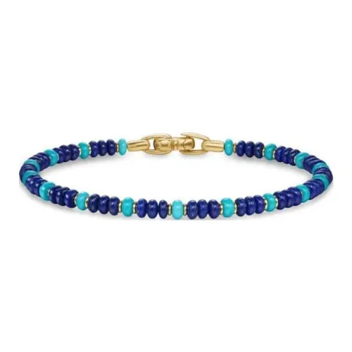 David Yurman Браслеты из лазуритового камня Мужской Синий