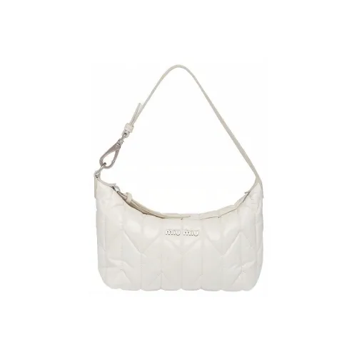 MIU MIU MaritimeSpirit Кожа Сумка Портативная Подмышечная Сумка на Плечо Мини Женская Белая