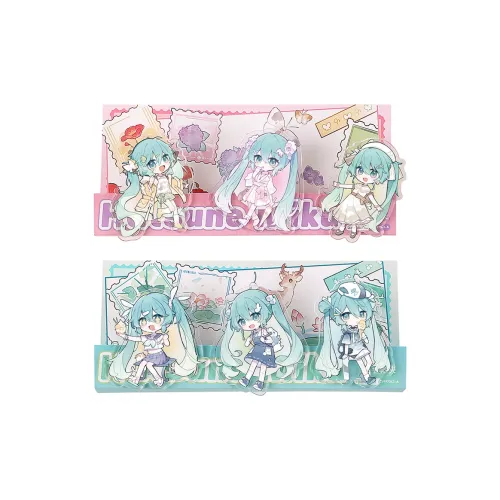 GUANGBO Hatsune Miku PLANNER Заколка для волос комплект из 6 штук акриловые заколки аниме мерч по IP