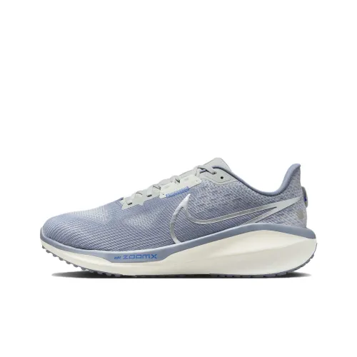 Nike Air Zoom Vomero 17 Slip-Resistant Abrasion-Resistant Breathable Low-Top Casual Running Shoes Men's Gray Blue Найк Эйр Зум Вомеро 17 Противоскользящий Устойчивый к Износу Дышащий Низкий Топ Повседневные Беговые Кроссовки Мужские Серый Синий