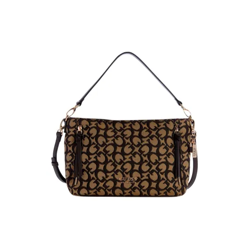 GUESS Искусственная кожа Портативная Сумка через плечо Сумка на плечо Стандартная Женская Коричневая