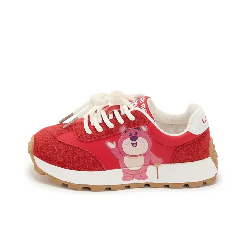 Disney Strawberry Bear Series Противоскользящий и Дышащий Низкий Топ Кэжуал Подростки Детский