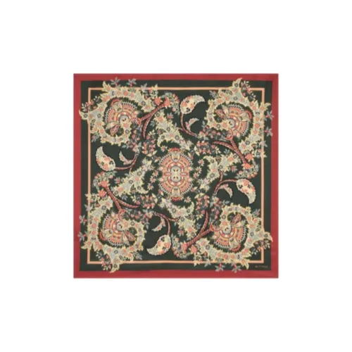 ETRO Шелковые шарфы Женские Темно-зеленый