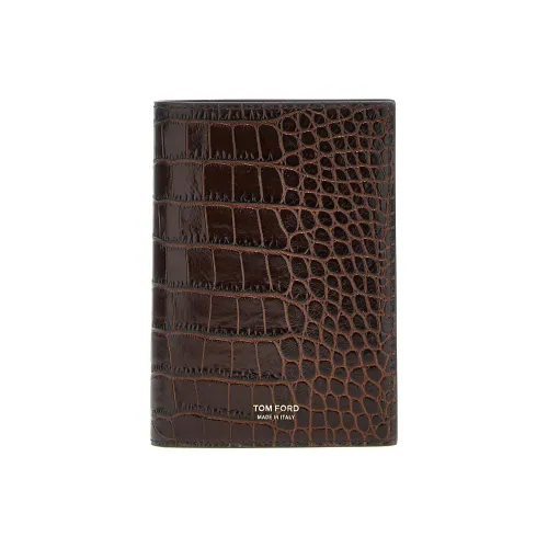 TOM FORD Кожа Кошелек Мужской Коричневый