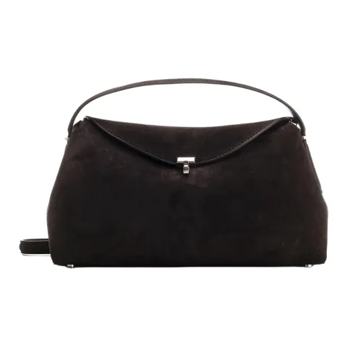 TOTEME Сумка через плечо из коровьей кожи женская темно-коричневая