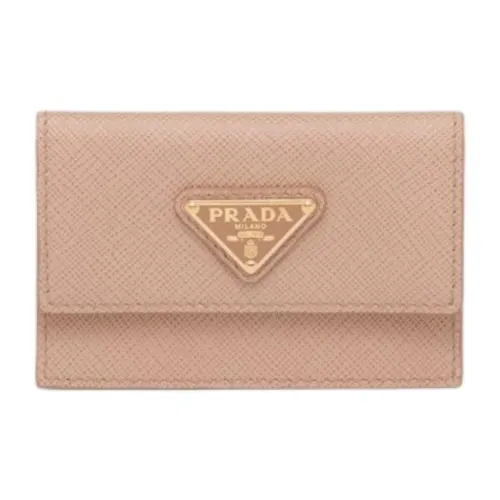 PRADA Saffiano кожа кошелек женский телесно-розовый