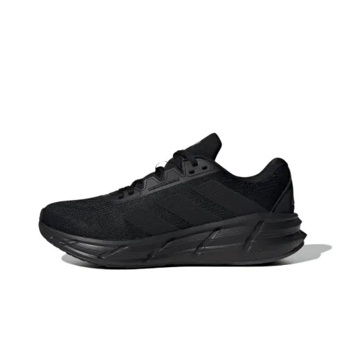 Adidas QUESTAR 3 Slip-resistant Abrasion-resistant Low Top Casual Running Shoes Men's Black Adidas QUESTAR 3 Противоскользящий Устойчивый к истиранию Низкий Топ Повседневные Беговые Кроссовки Мужские Черные