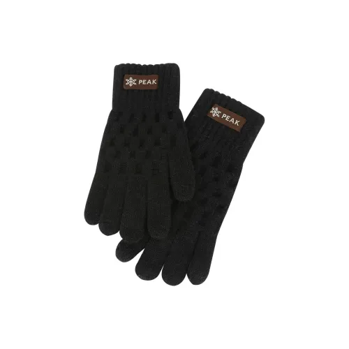 PEAK Акриловые вязаные перчатки унисекс черный красный