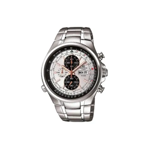 CASIO EDIFICE Collection Кварцевый механизм нержавеющая сталь ремешок мужские часы белый циферблат