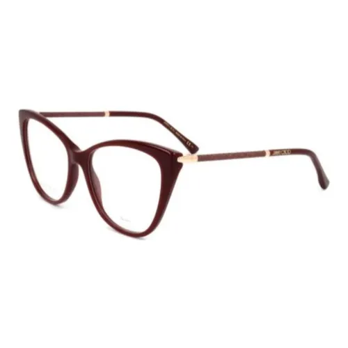 Jimmy Choo Пластик Кошачий глаз Оправы для очков Женские Красный
