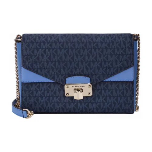 MICHAEL KORS MICHAEL KORS Luggage Collection Letter Logo Flip-Flop Chain Shoulder Bag Regular Women's Dark Blue