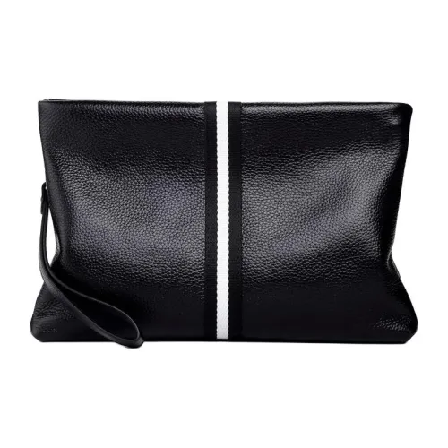 DOSRFINI Клатч из коровьей кожи стандартный мужской черный