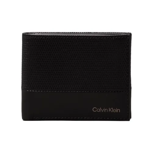 CALVIN KLEIN Кожа Кошелек Мужской Черный