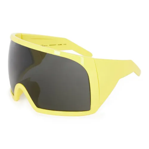 RICK OWENS совместный бренд RO Нейлон Нерегулярная форма Солнцезащитные очки Мужской Желтый