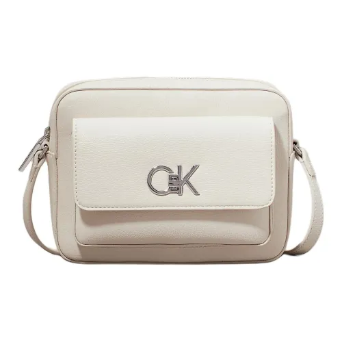 CALVIN KLEIN Полиуретан Сумка через плечо Женская Серый Белый