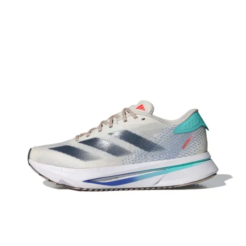 Adidas Adizero Slip-resistant Abrasion-resistant Low-top Беговые кроссовки Женские Бежевые