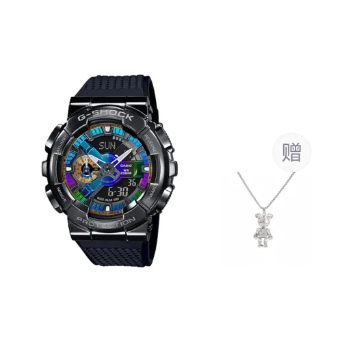 Г Shock Кварцевый Механизм Часы Унисекс Черный Циферблат