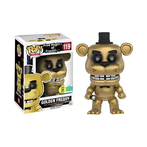 Funko POP! Collection GAMES Toy The FIVE Nights AT Freddy'S Freddy Gold Edition Чиби-фигурки