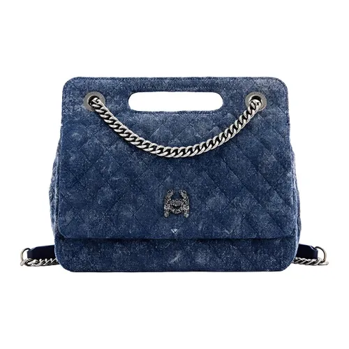 Laurence Chico Полиэстер Молоко Картонная коробка Джинсовый синий Клатч Сумка Средний Женские Синий