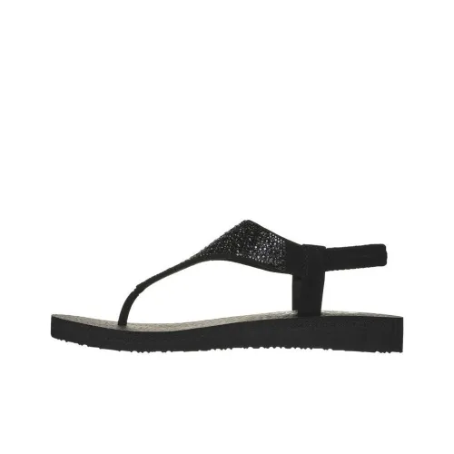 Skechers Meditation Шлепанцы Женские Черные