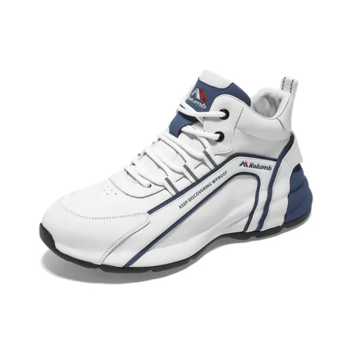 KOLUMB Slip Прочный Дышащий Легкий MID Топ Casual Мужской Белый Синий