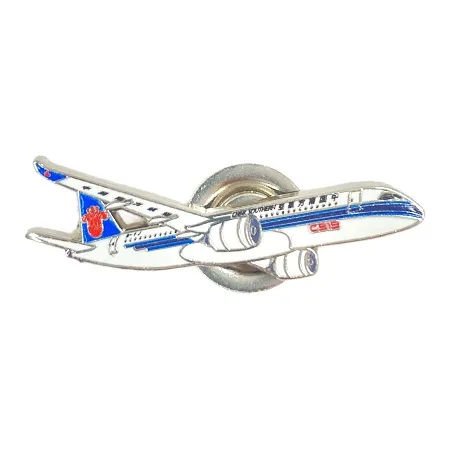ZHONGGUONANFANGHANGKONG C919 Самолет Металл Цинковый сплав Значки