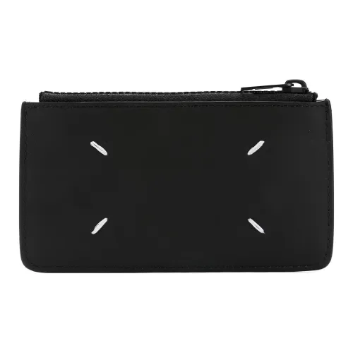 Maison Margiela Держатель для карт из телячьей кожи кошелек мужской черный