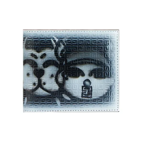 GIVENCHY Кожа Коробка Кожа Кошелек Держатель для Карт Держатель для Карт Мужской Черный