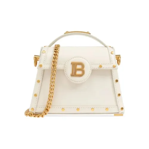 BALMAIN Телячья кожа Сумка через плечо Сумка Женская Белая