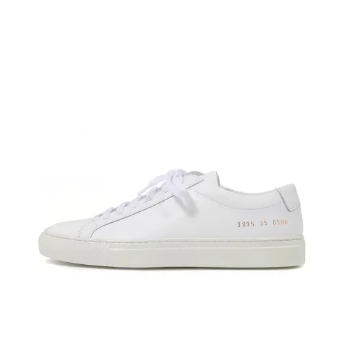 COMMON PROJECTS Низкий Топ Стильный Скейтбординг Женские Белые