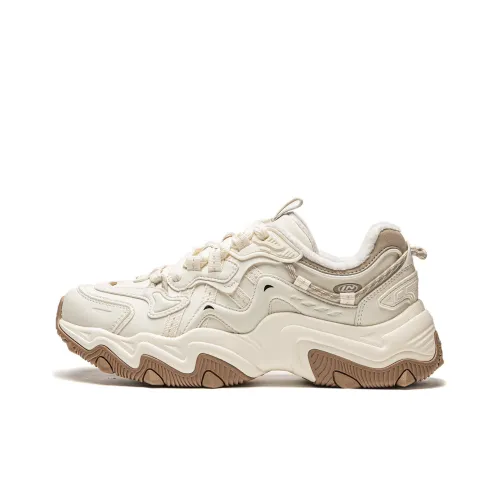 LiNing Cat's Claw Lite 2 противоскользящий устойчивый к истиранию низкий топ кэжуал женский бежевый