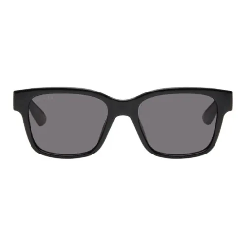 GUCCI Ацетат Прямоугольные Солнцезащитные очки Мужские Черные