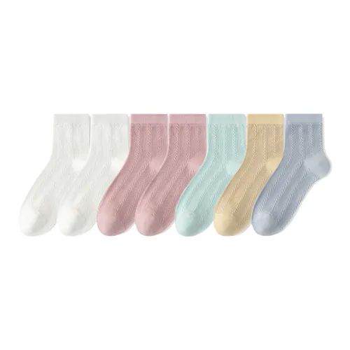 Носки Lan Miao Crew женские упаковка из 7 пар