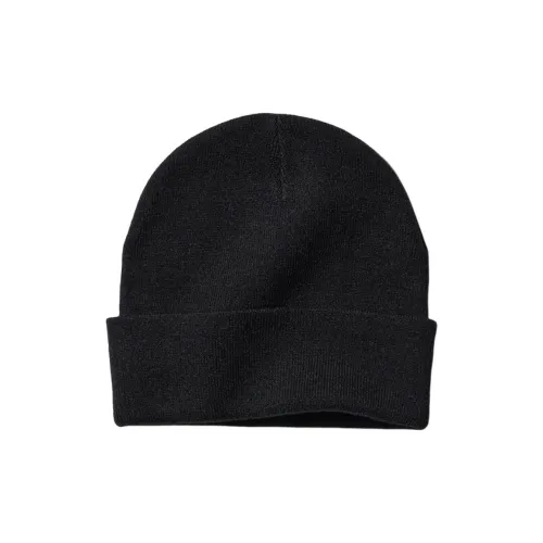 UNIQLO Акрил Полиамид Овечья шерсть Шапки-бини Унисекс Серый Черный