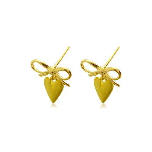 ERXI Copper Stud Earrings Women's ERXI Медные серьги-гвоздики женские