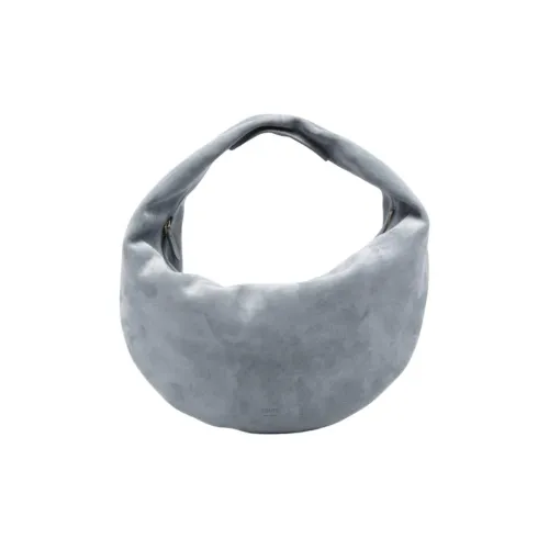 KHAITE Замша Плечевая сумка Сумка среднего размера Женская Светло-синяя