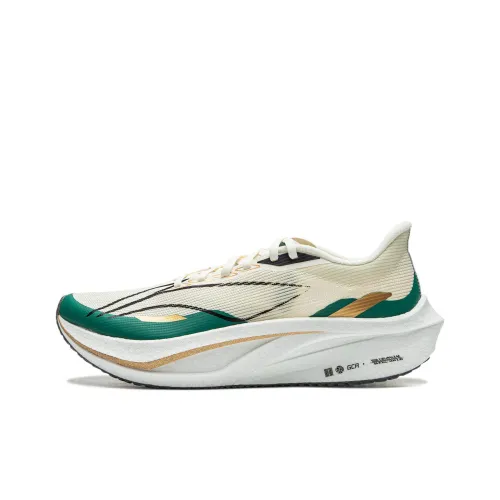 Feidian 4 Challenger Беговые кроссовки Низкий топ Экрю Каменный зеленый Мужской