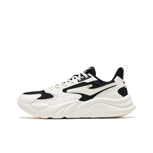 Erke 2,0 Slip Resistant And Breathable Low Top Casual Men's Deep Black Micro Crystal White Эрке 2,0 Slip Резистентный и Дышащий Низкий Топ Повседневный Мужской Глубокий Черный Микрокристалл Белый