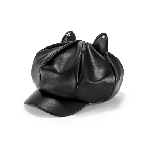 CLARKIA FLOWER PU кожа Береты Женские Черный