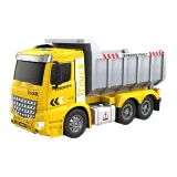 Желтый самосвальный автомобиль с инерционным амортизатором