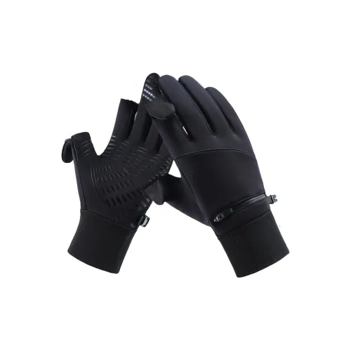 AAJF Neoprene Fleece Aoli Woven Gloves Unisex Black Gray AAJF Неопрен Флис Aoli Вязаные перчатки Унисекс Черный Серый