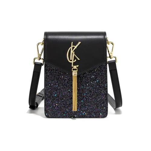 CLEVER KETCH ПУ (полиуретан) Сумка через плечо Маленькая Женская Черная