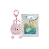 Розовый бант, подарочная коробка с светящейся LED-полосой и рафия, трава