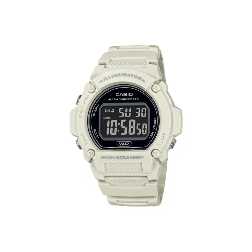 CASIO Standard Series Кварцевый механизм Смольный ремешок Часы Унисекс Черный циферблат