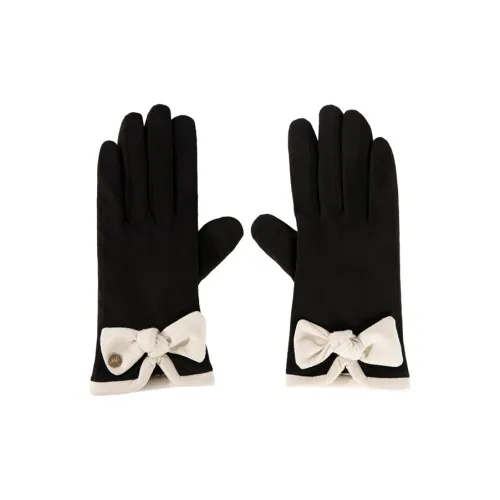 SIGGI STUDIOS Полиэстер Эластан Вязаные Перчатки Женские Бежевые