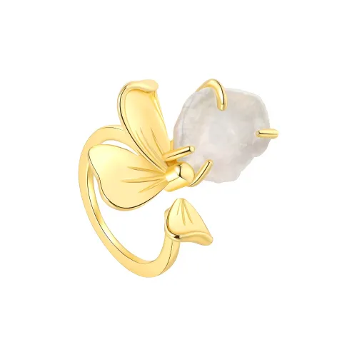 BABYBEI 925 стерлинговое серебро кольцо Baroque Pearl женское