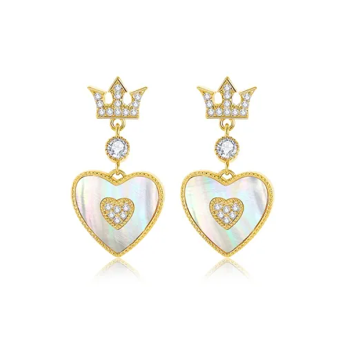 Серьги XIUJUEYINYUAN DL S925 Серебряные Гипсовые Женские