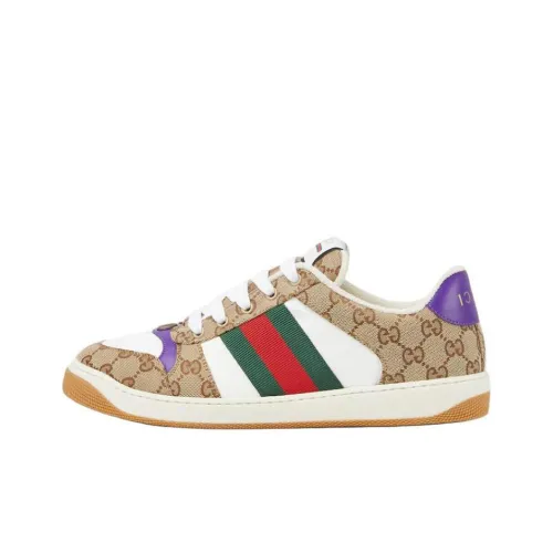 GUCCI Screener Low Топ Скейтборд Кроссовки Мужские Коричневые